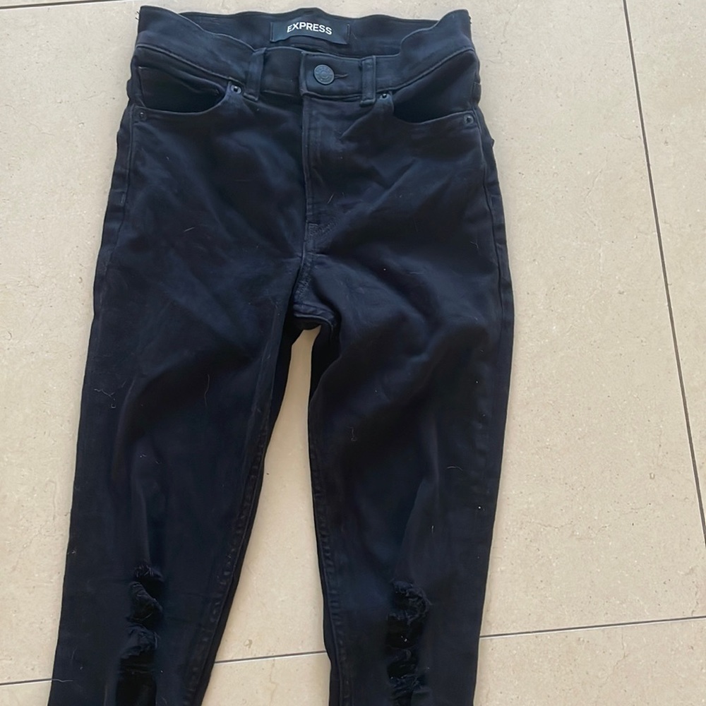 Express ripped jeans